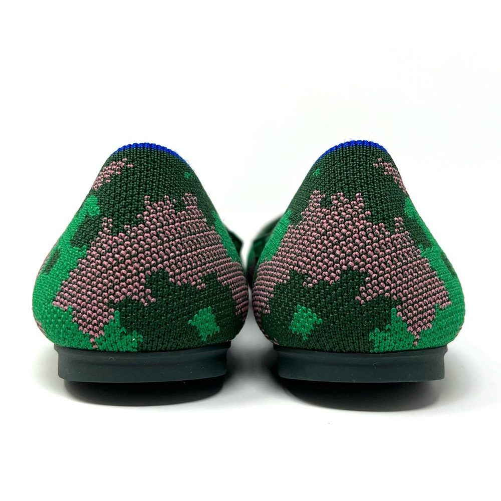 Rothy’s “The Flat” Botanicamo Green Slip On Ballet Flats Size 8 - Picture 4 of 9